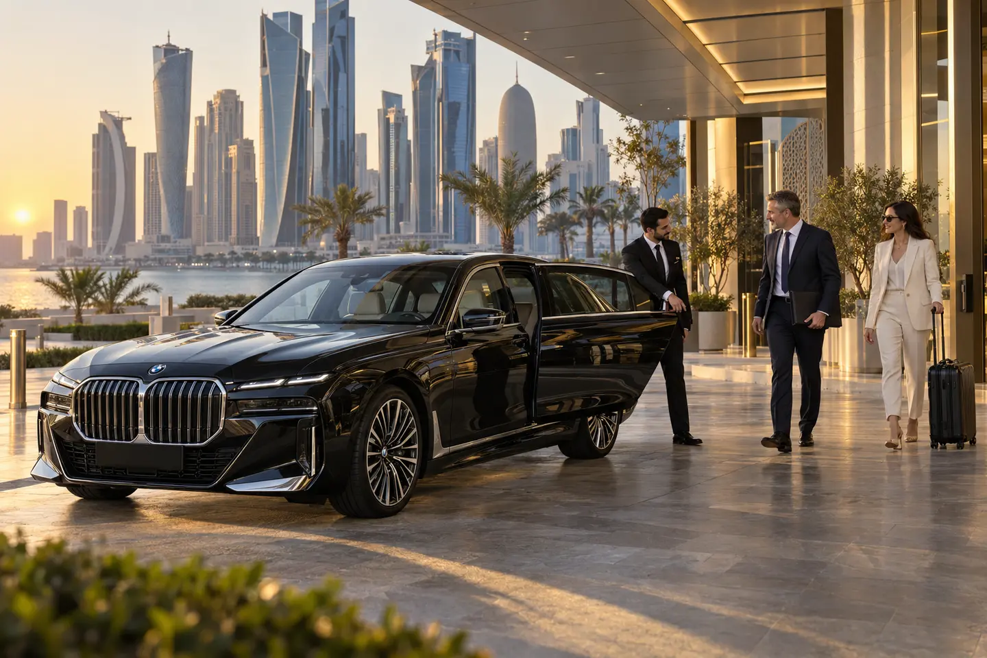 2026 BMW 7 Series executive chauffeur service in Doha Qatar