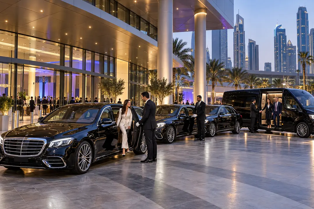 Event chauffeur service for a Dubai conference and exhibition