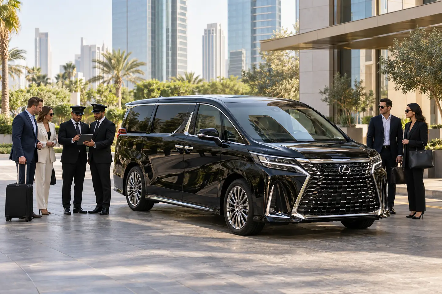 2026 Lexus LM prepared for discreet VIP delegation transportation in Dubai