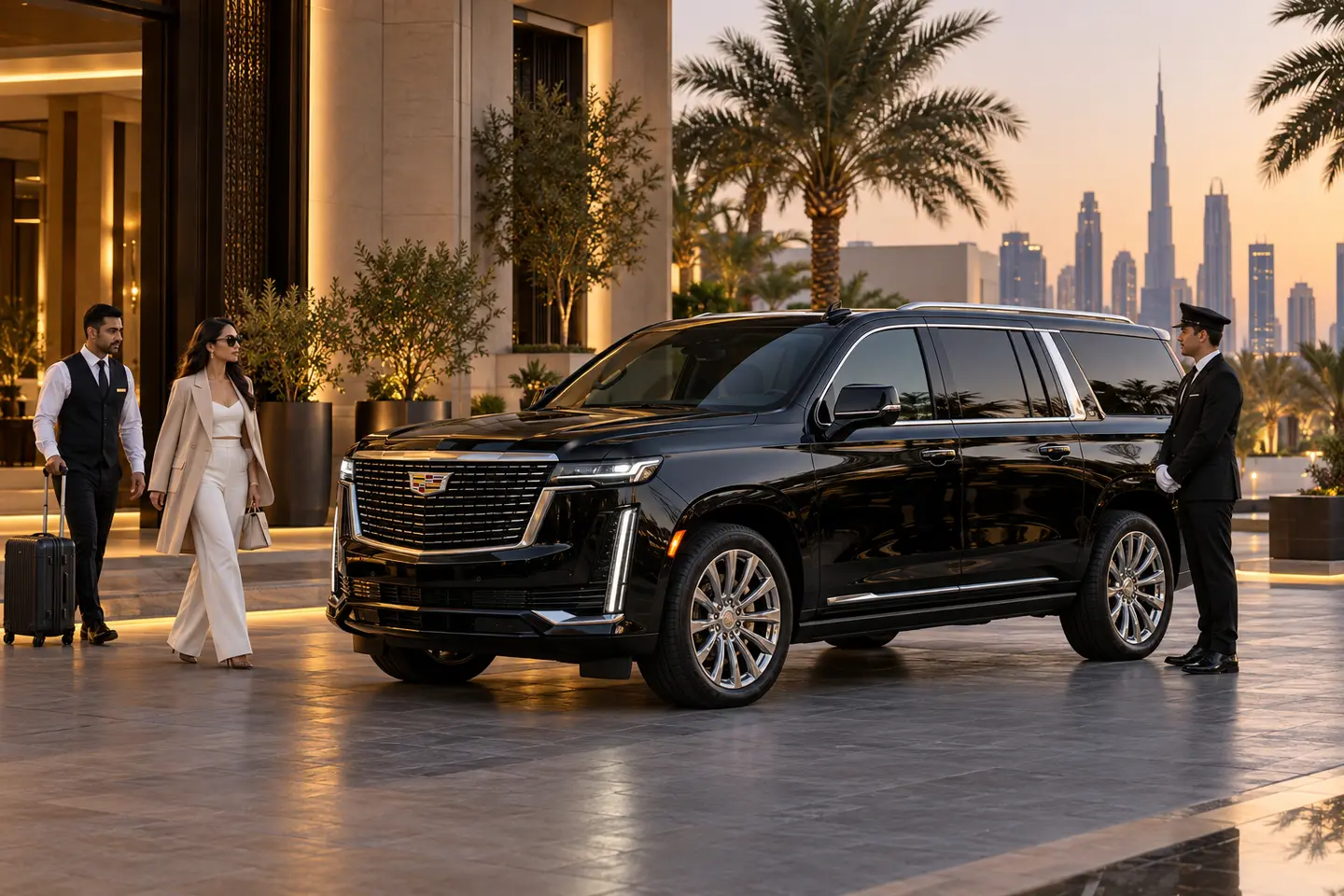 2026 Cadillac Escalade for discreet VIP guest transportation in Dubai