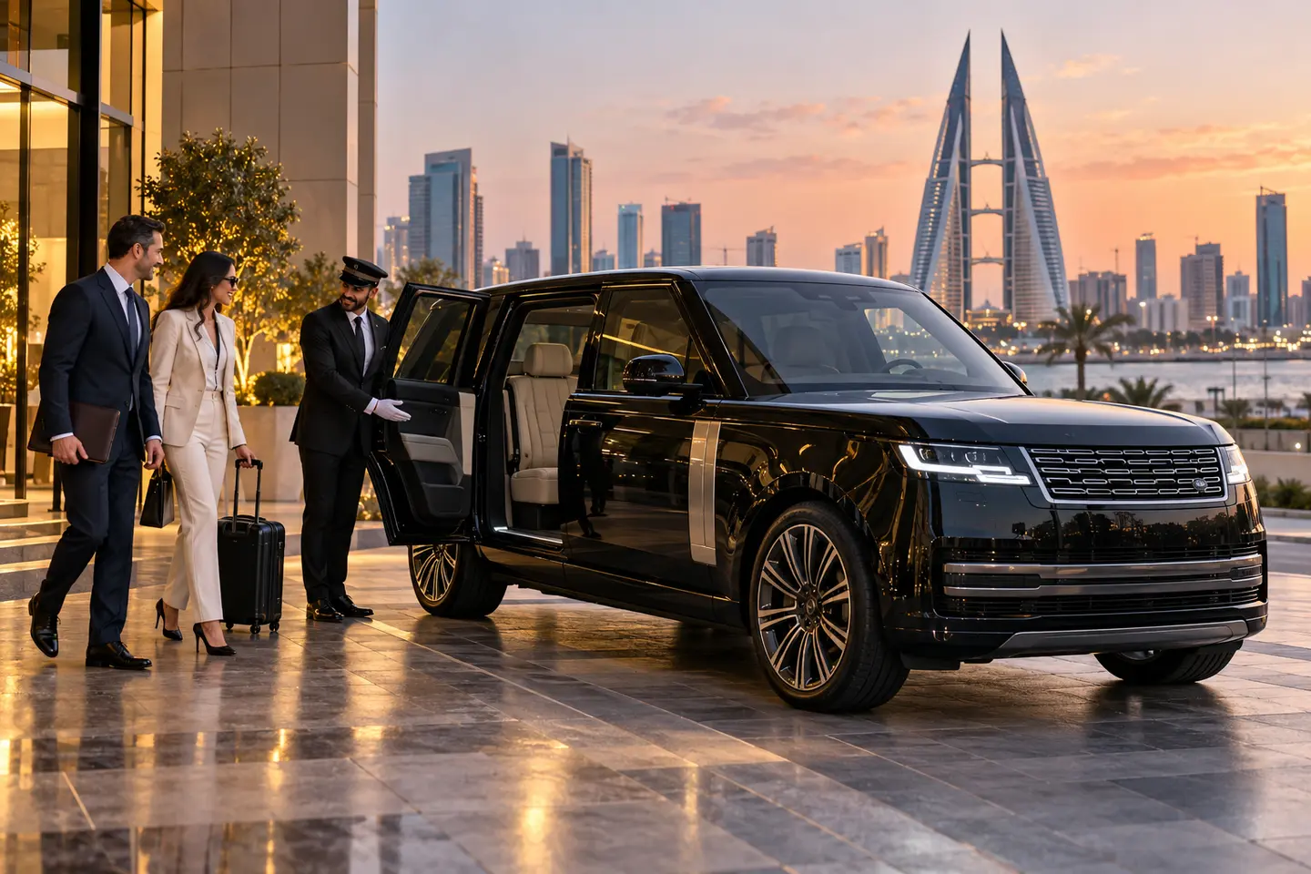 2026 Range Rover executive chauffeur service in Manama Bahrain